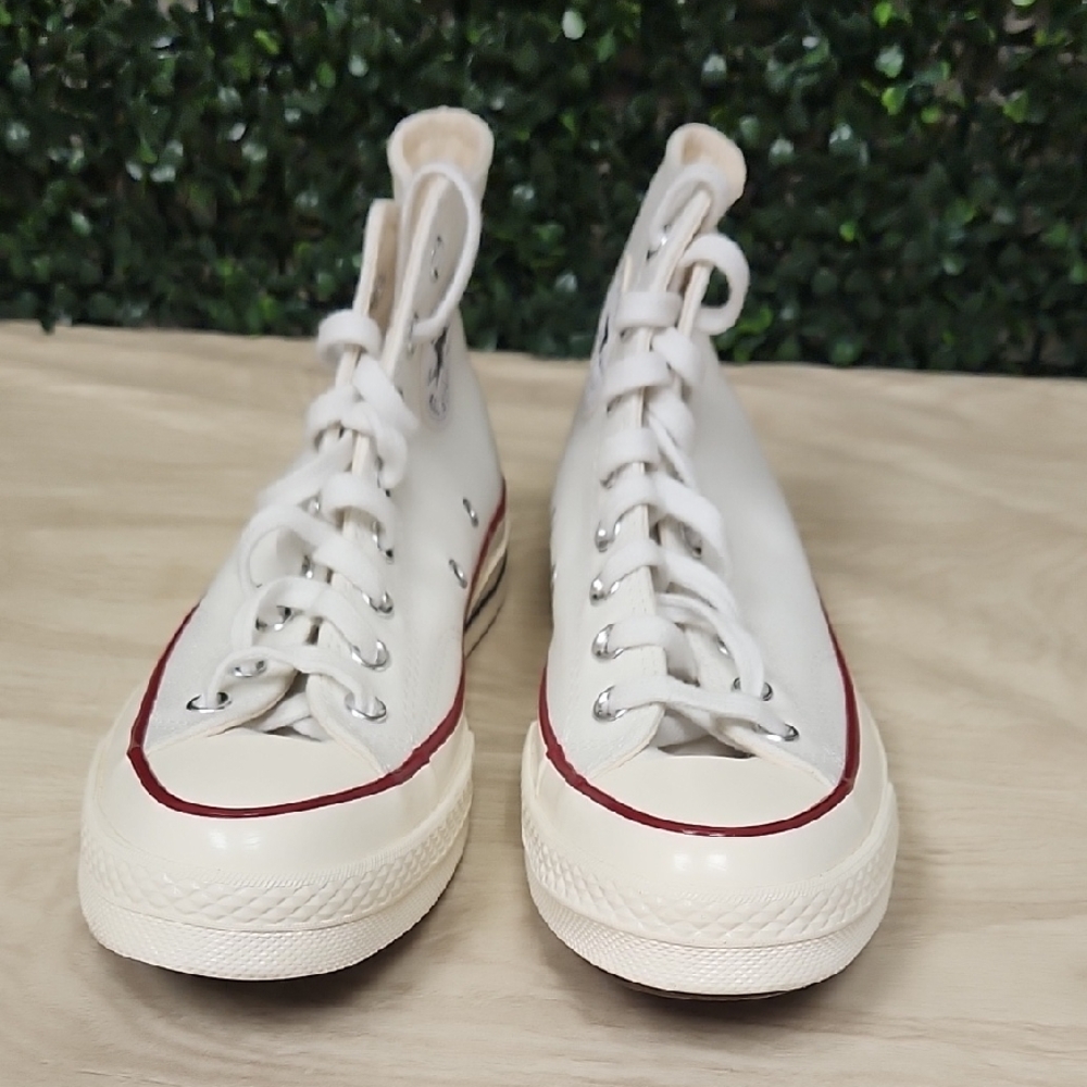 Converse White High-Top Sneakers with Canvas Upper